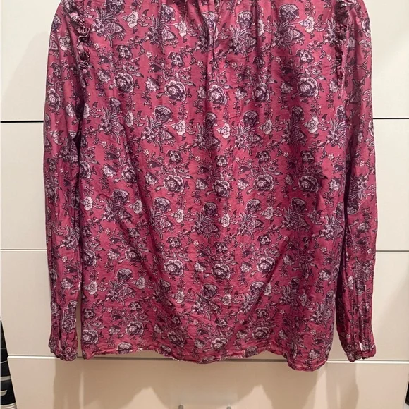 Xirena Lanie block print top in wild rose size XS - Picture 7 of 9